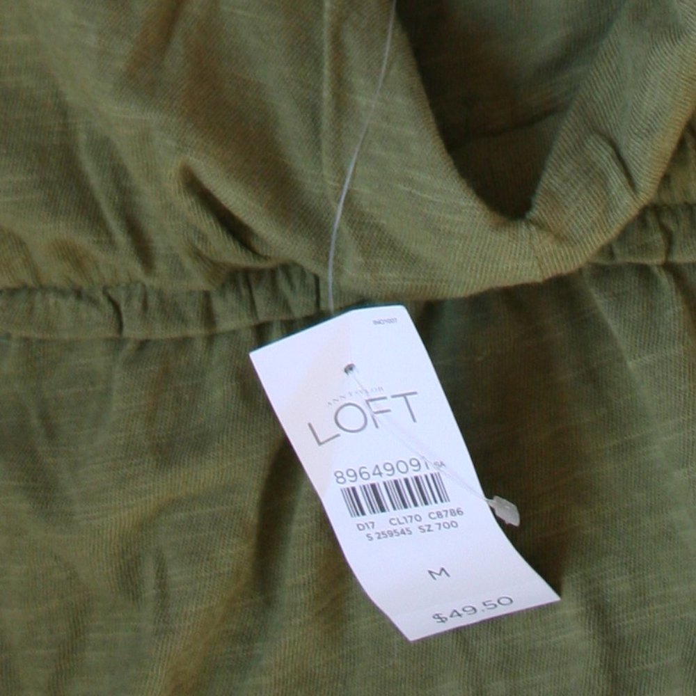 AnnT Loft Size Medium Green Sleeveless Dress (NWT) - Picture 9 of 9